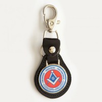 CHAVEIRO ESQUADRO E COMPASSO VERMELHO